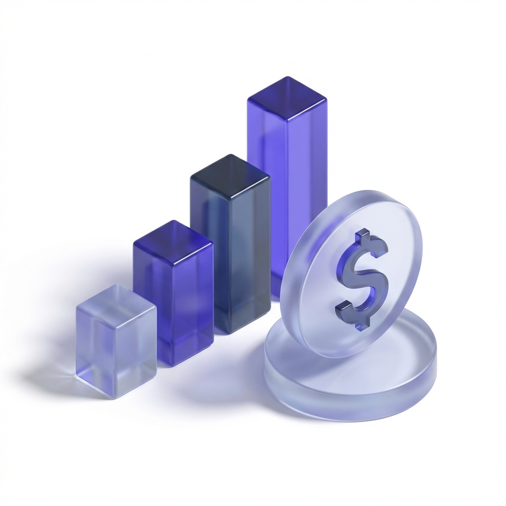 Ícone Financeiro 3D